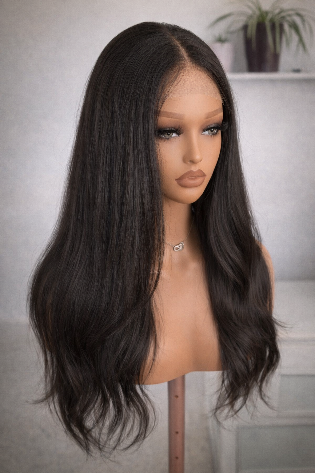 20 Inch 6x6 HD Lace Frontal Wig – 250% Density Raw Human Hair | Pre-Plucked Natural Hairline
