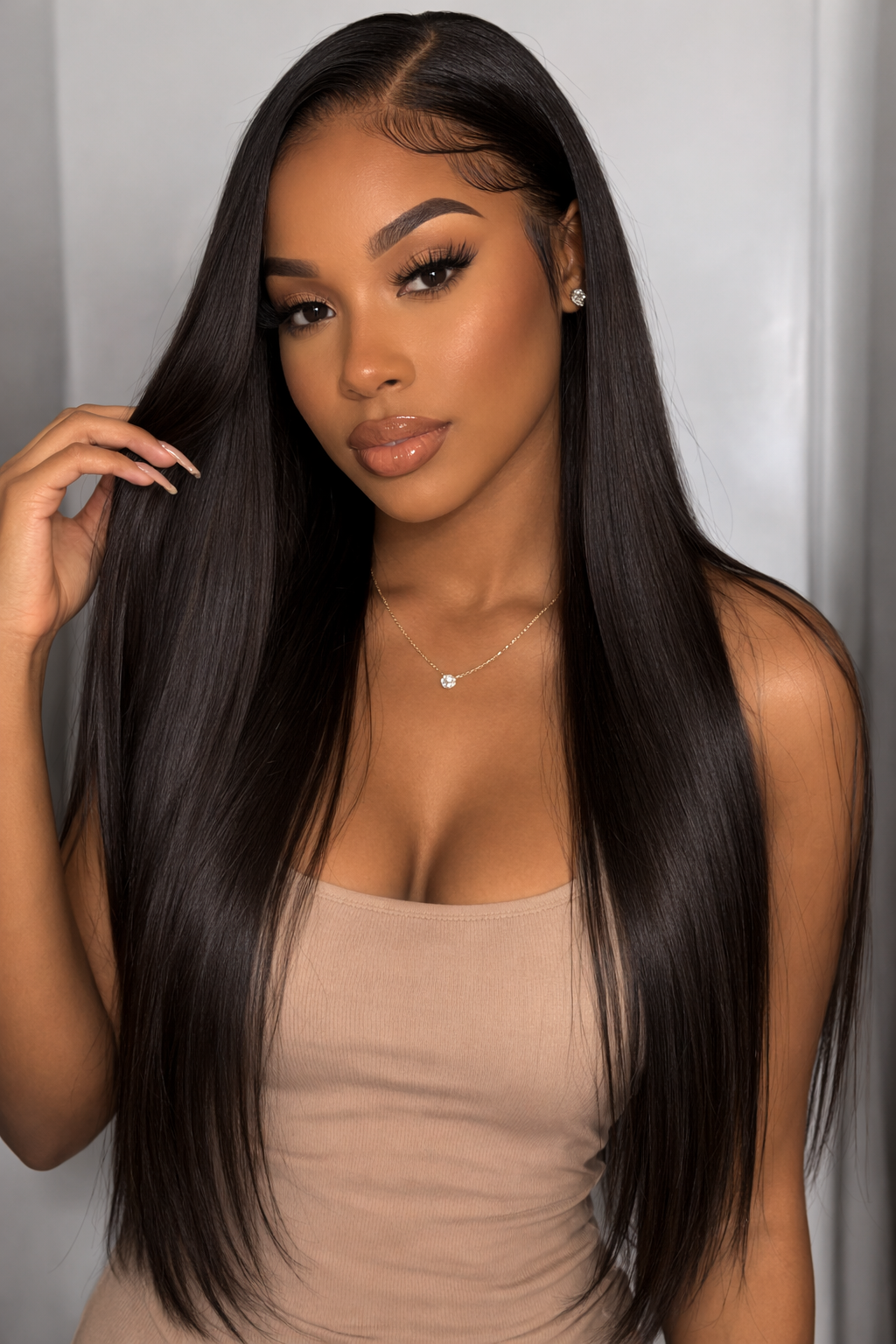 20 Inch 6x6 HD Lace Frontal Wig – 250% Density Raw Human Hair | Pre-Plucked Natural Hairline
