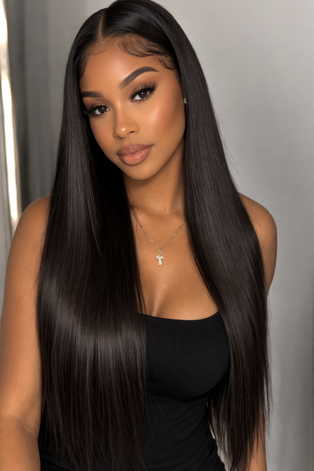 20 Inch 6x6 HD Lace Frontal Wig – 250% Density Raw Human Hair | Pre-Plucked Natural Hairline