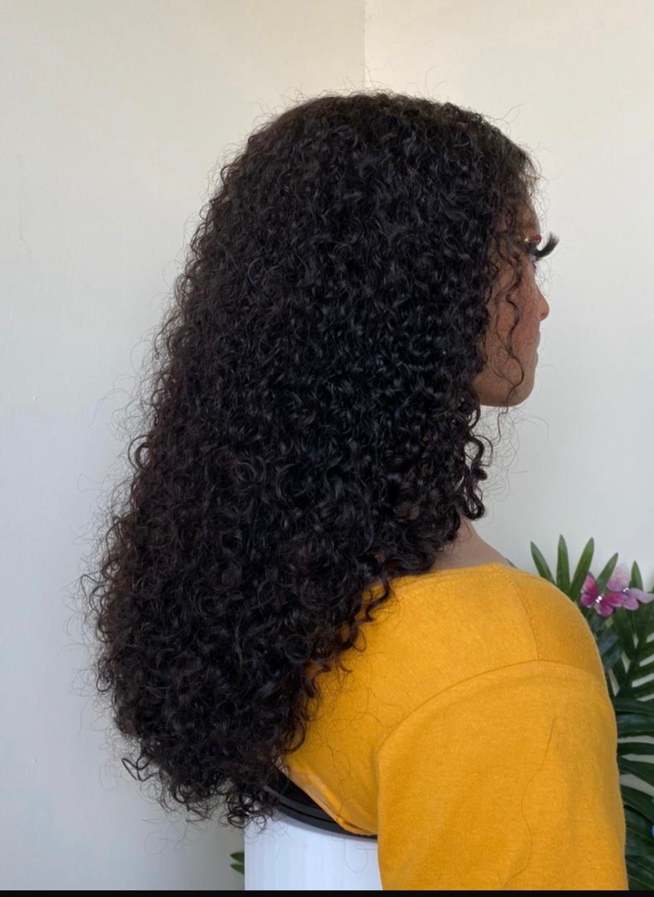 20 inches pixie curls human hair wig