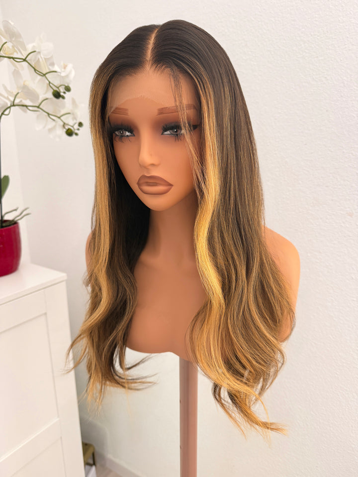 Glueless HD Lace Front Wig – Pre-Plucked Hairline & Bleached Knots | 100% Human Hair