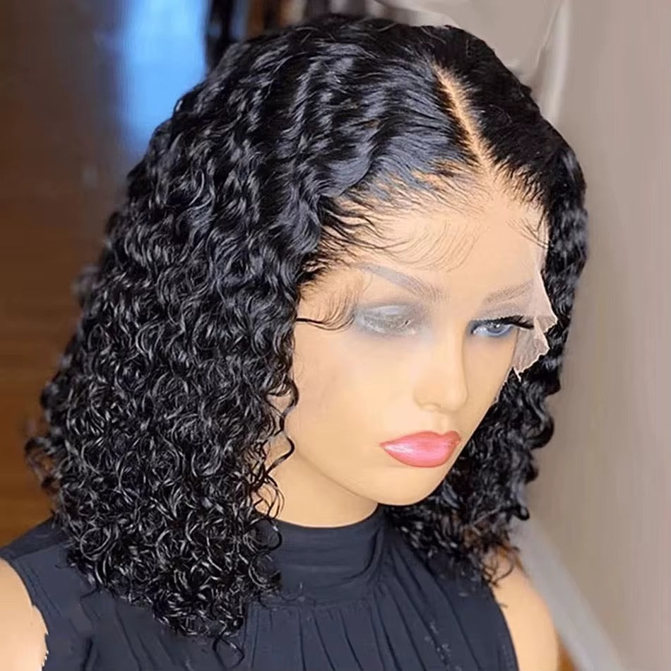 10 Inch WATER WAVE LACEFRONT HUMAN HAIR WIG