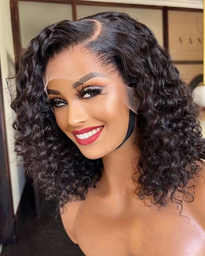 10 Inch WATER WAVE LACEFRONT HUMAN HAIR WIG